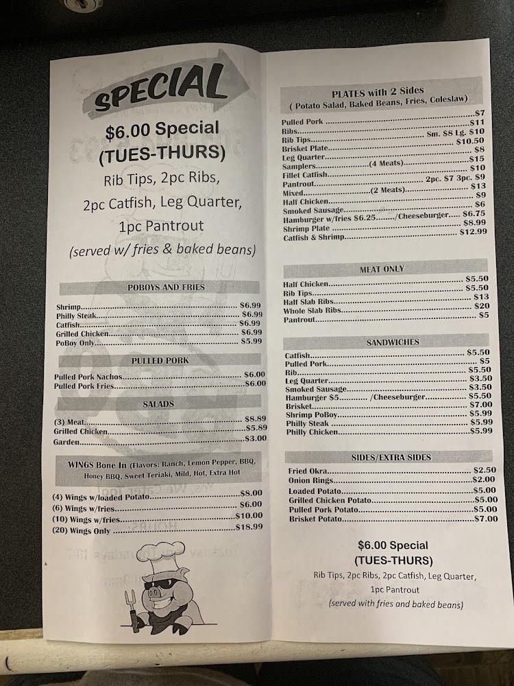 J B's BBQ Menu image 2
